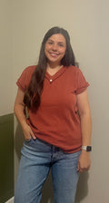 Rustic Ribbed Top